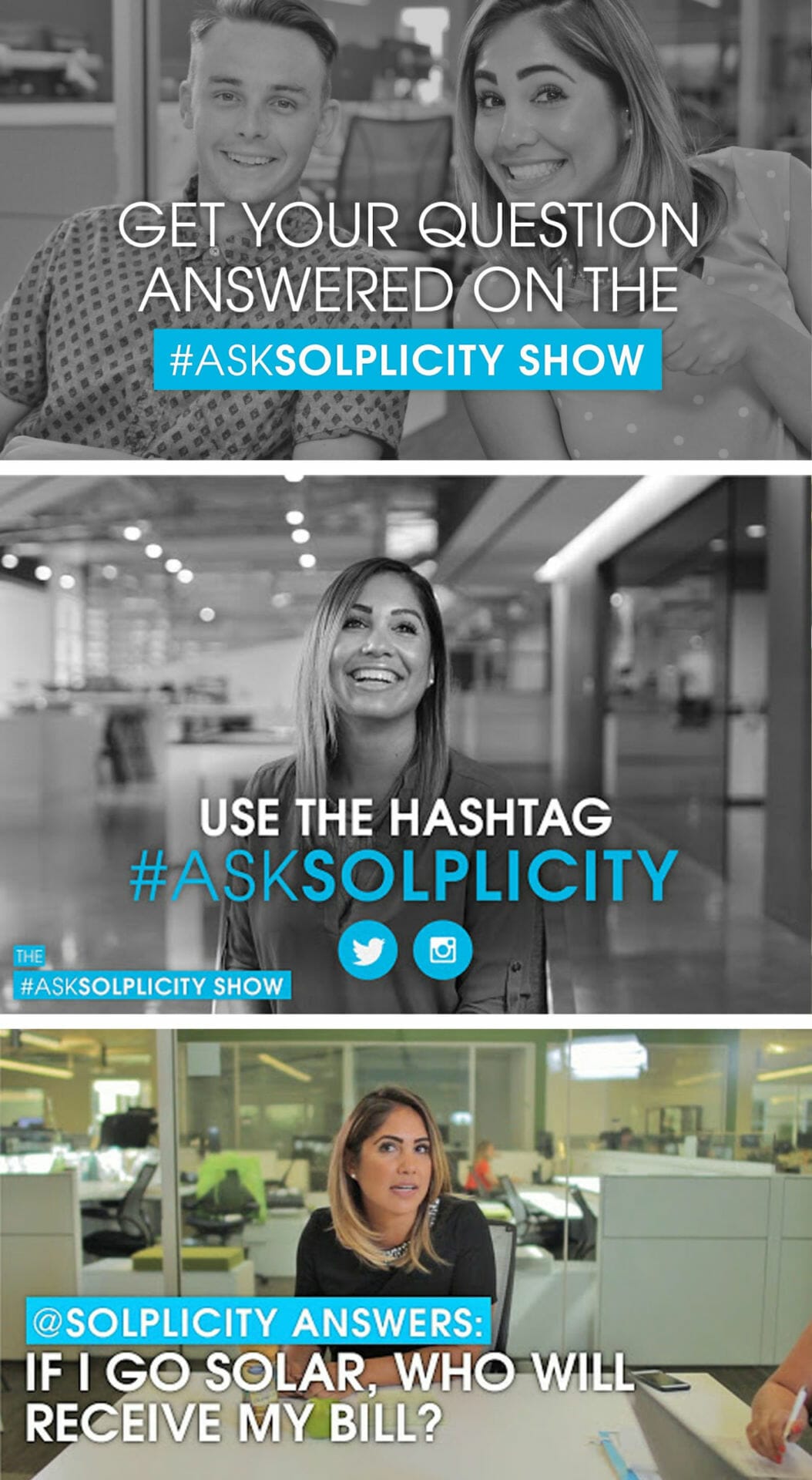 promotional material for solplicity through a show that they're hosting