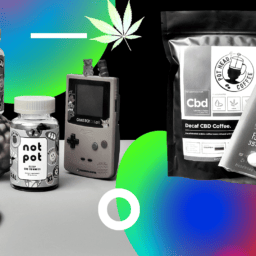 Growing cannabis brand with different products on display