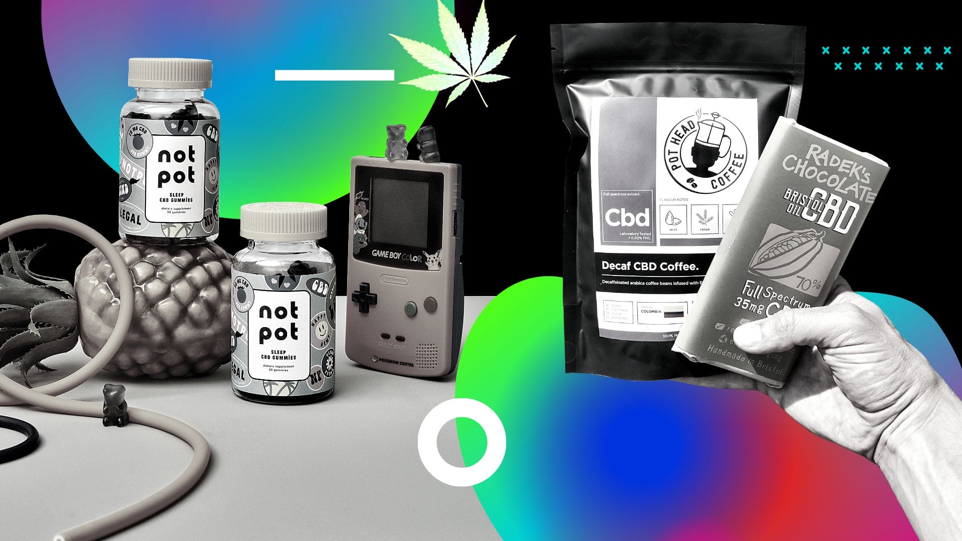 Growing cannabis brand with different products on display