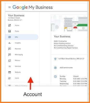 Google My Business account