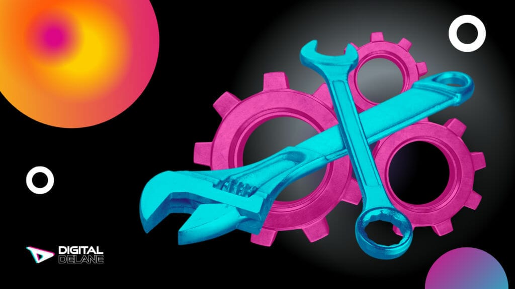 graphic of wrenches and gears