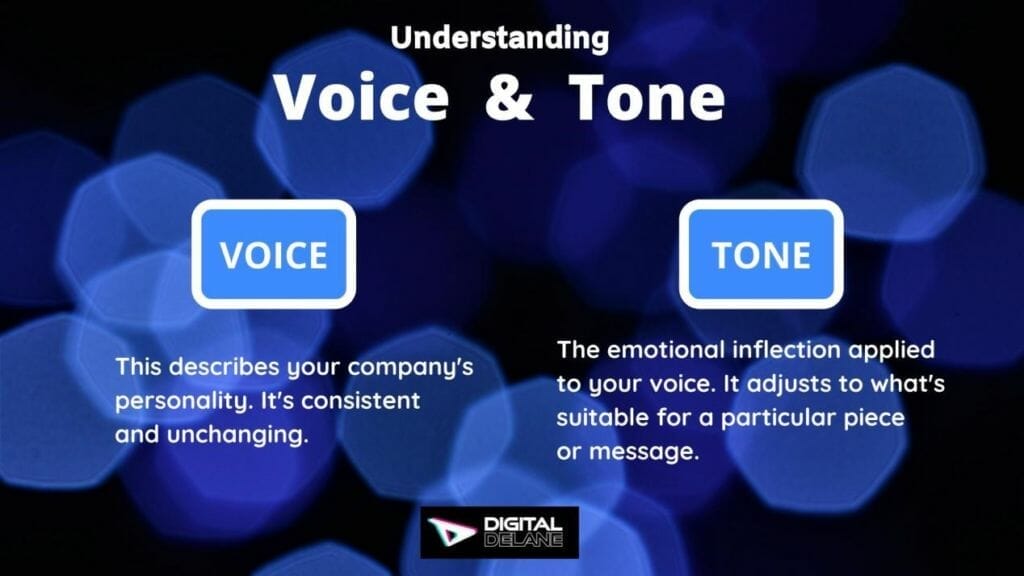 Understanding voice and tone