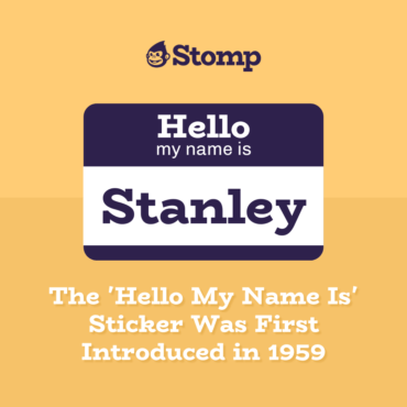 Name tag stickers by Stomp Stickers