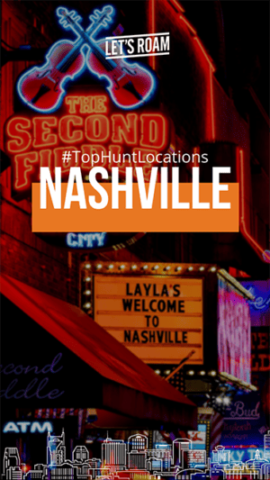 Let's Roam app Nashville top hunt locations