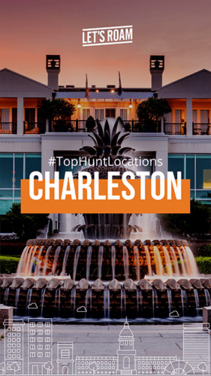 Let's Roam app Charleston top hunt locations