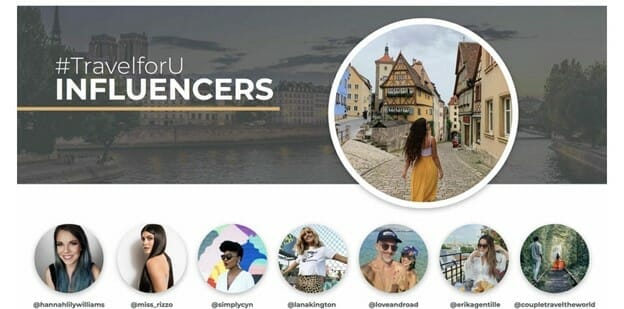 influencers traveling for your brand
