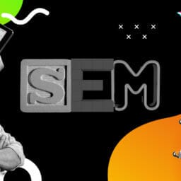 search engine marketing with man smiling ready to fix your problems