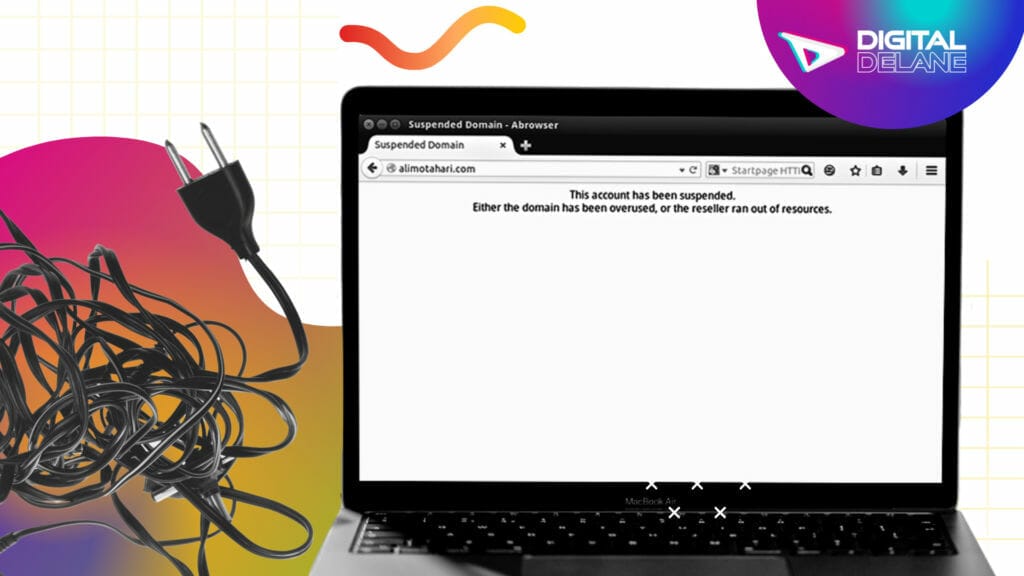 website being shut down because of website issues