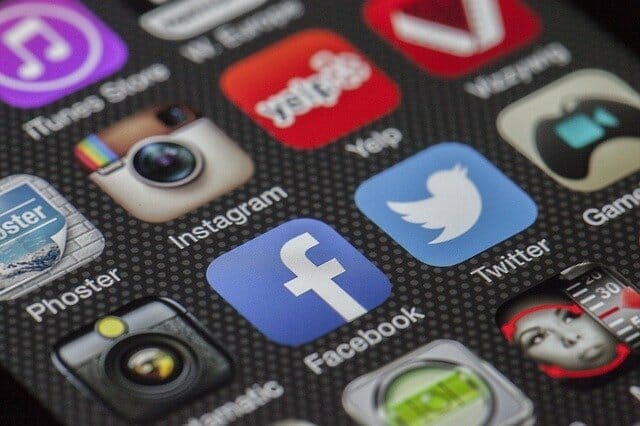 Apps on a phone screen