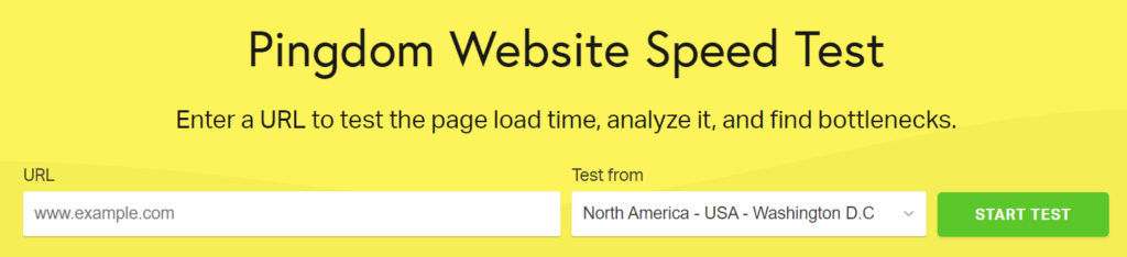 page loading speed test