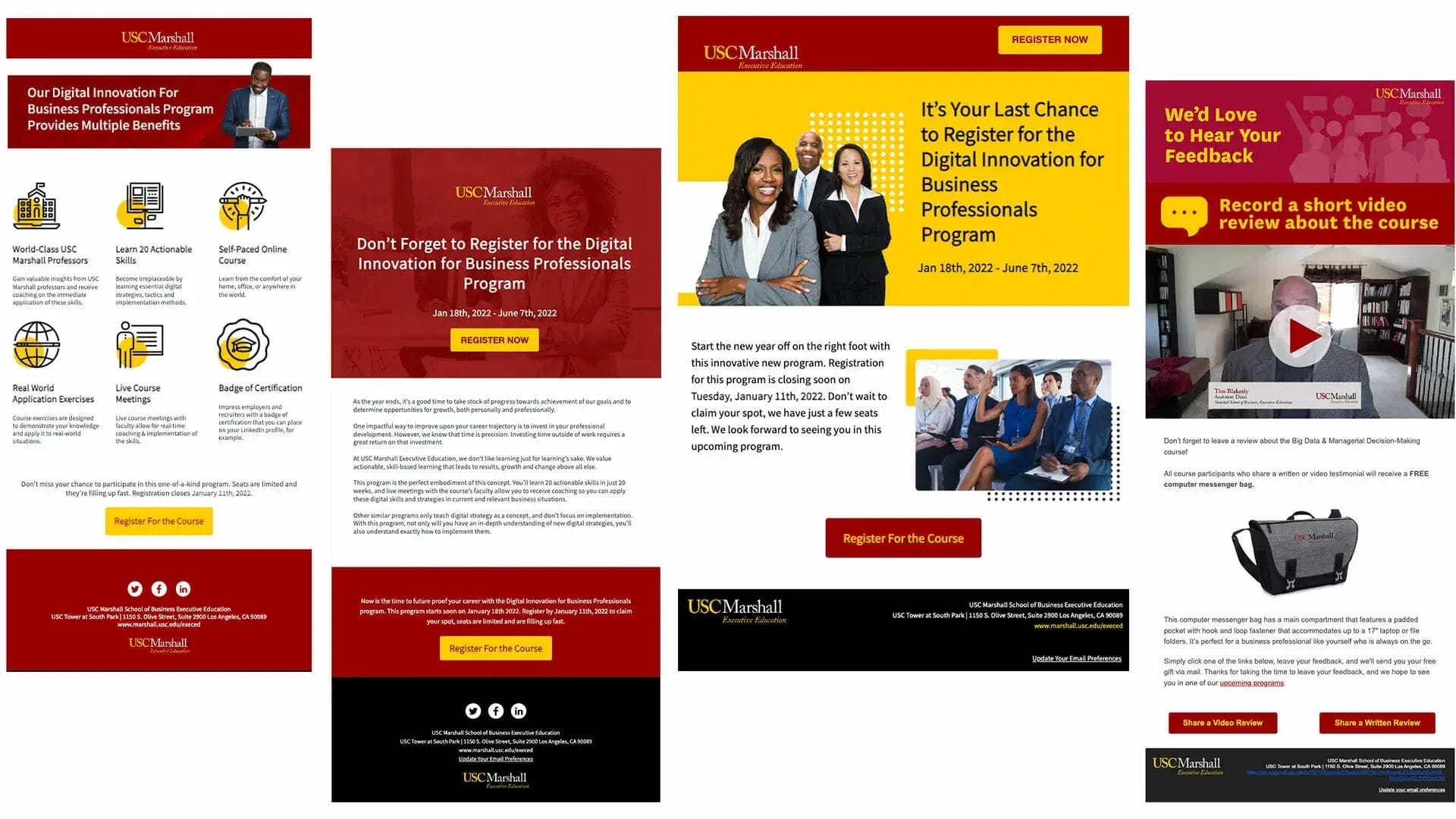 USC Marshall Email Marketing