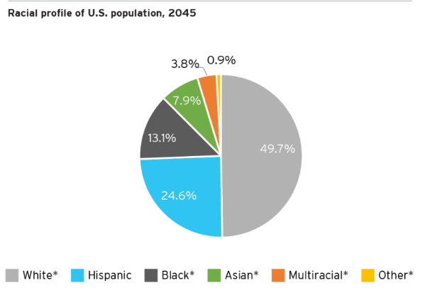 Racial Profile of U.S. Population, 2045