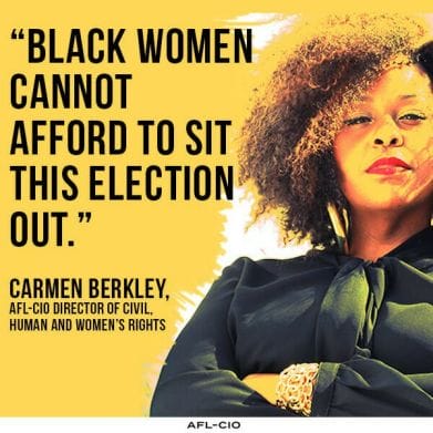 Black Women Vote" campaign created by The Baddie Agency