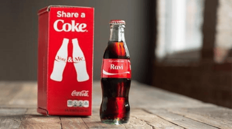 Coca-Cola's "Share a Coke" campaign