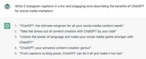 ChatGPT helps maintain a consistent tone, style, and messaging across content