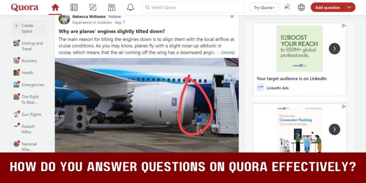 How do you answer questions on Quora effectively?