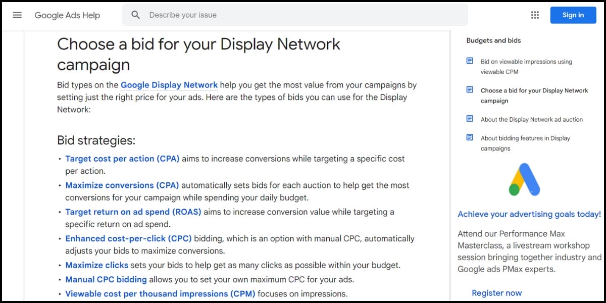 Effective bidding strategies for GDN campaigns