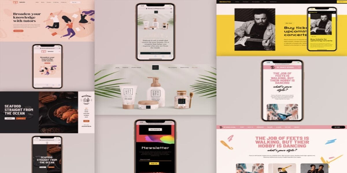 Examples of responsive web design