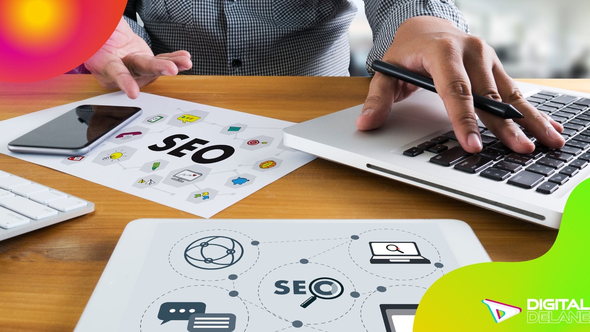 Image depicting SEO services in India, highlighting local metrics tracking for improved website performance and strategy adjustments.