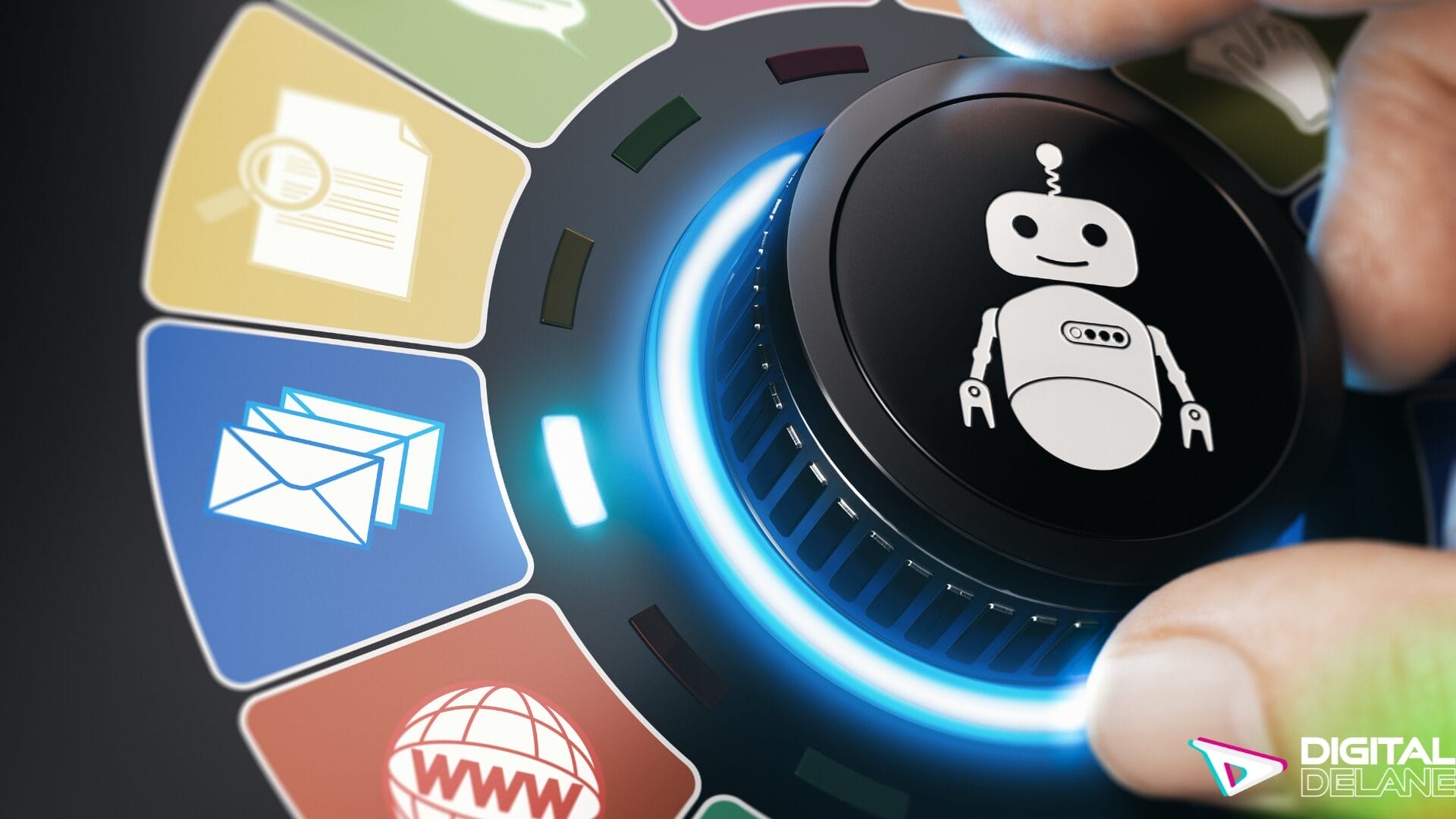 A visual guide on leveraging chatbots to enhance business efficiency while maintaining personal connections in sales.