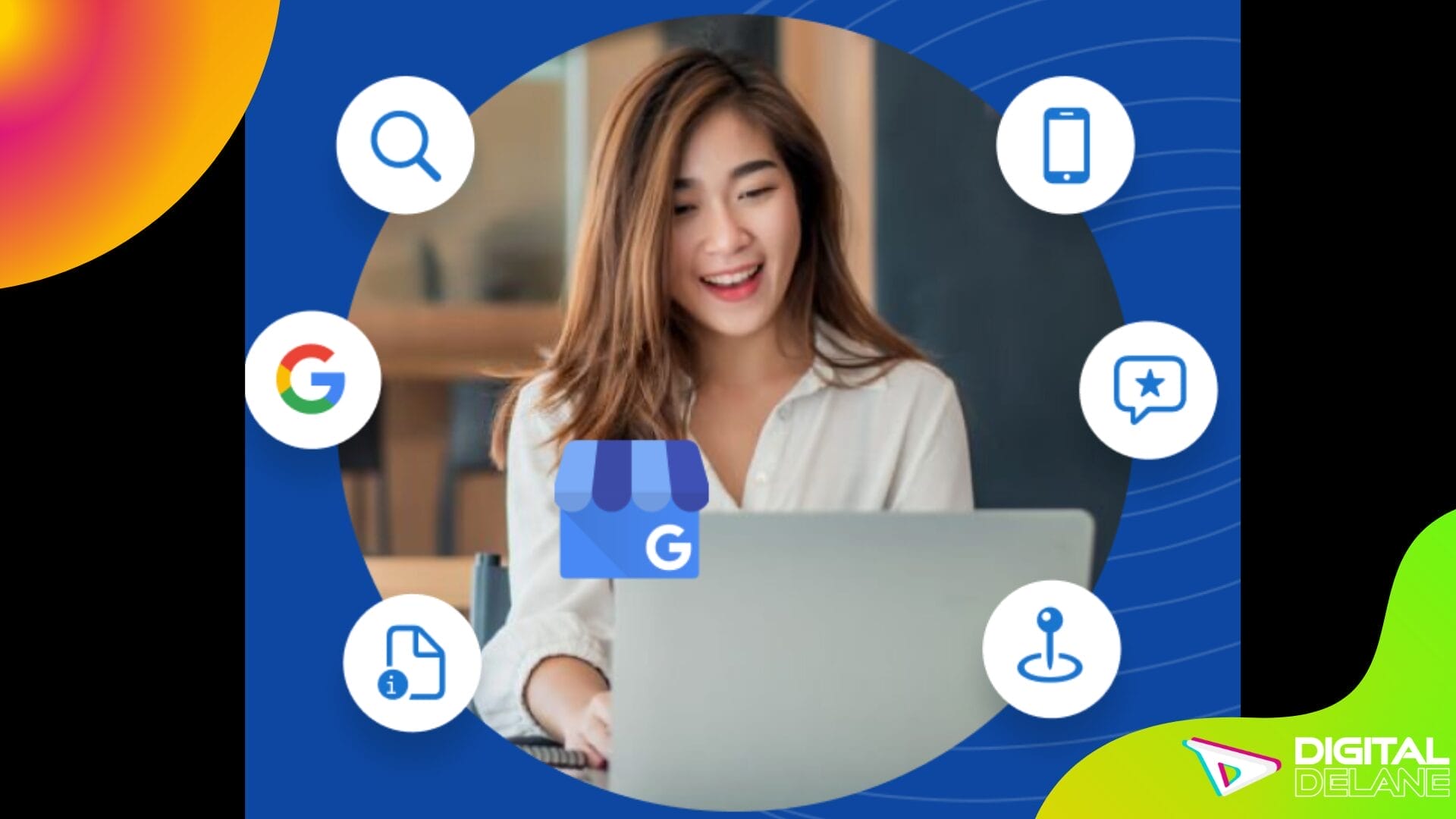 Image illustrating Google My Business for local lead generation, emphasizing verified listings and improved search visibility.