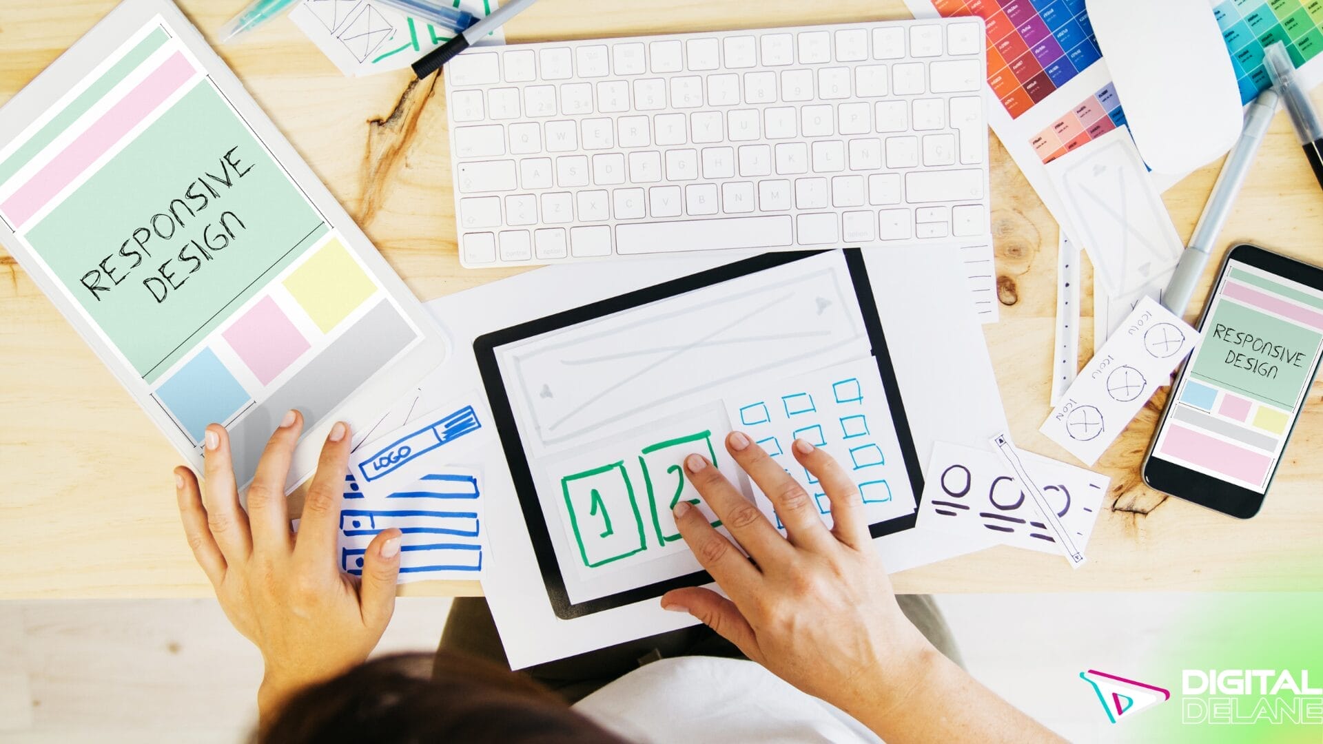 Responsive web design showcasing adaptability for mobile devices, enhancing usability and accessibility across all platforms.