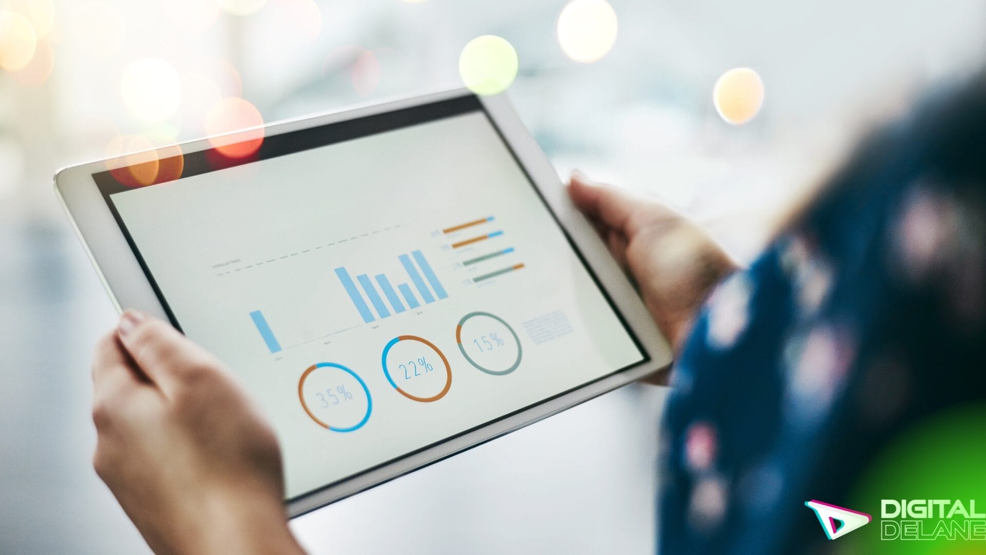 Digital marketing trends for 2018 highlighting CRO performance indicators: conversion rate, bounce rate, and click-through rate.