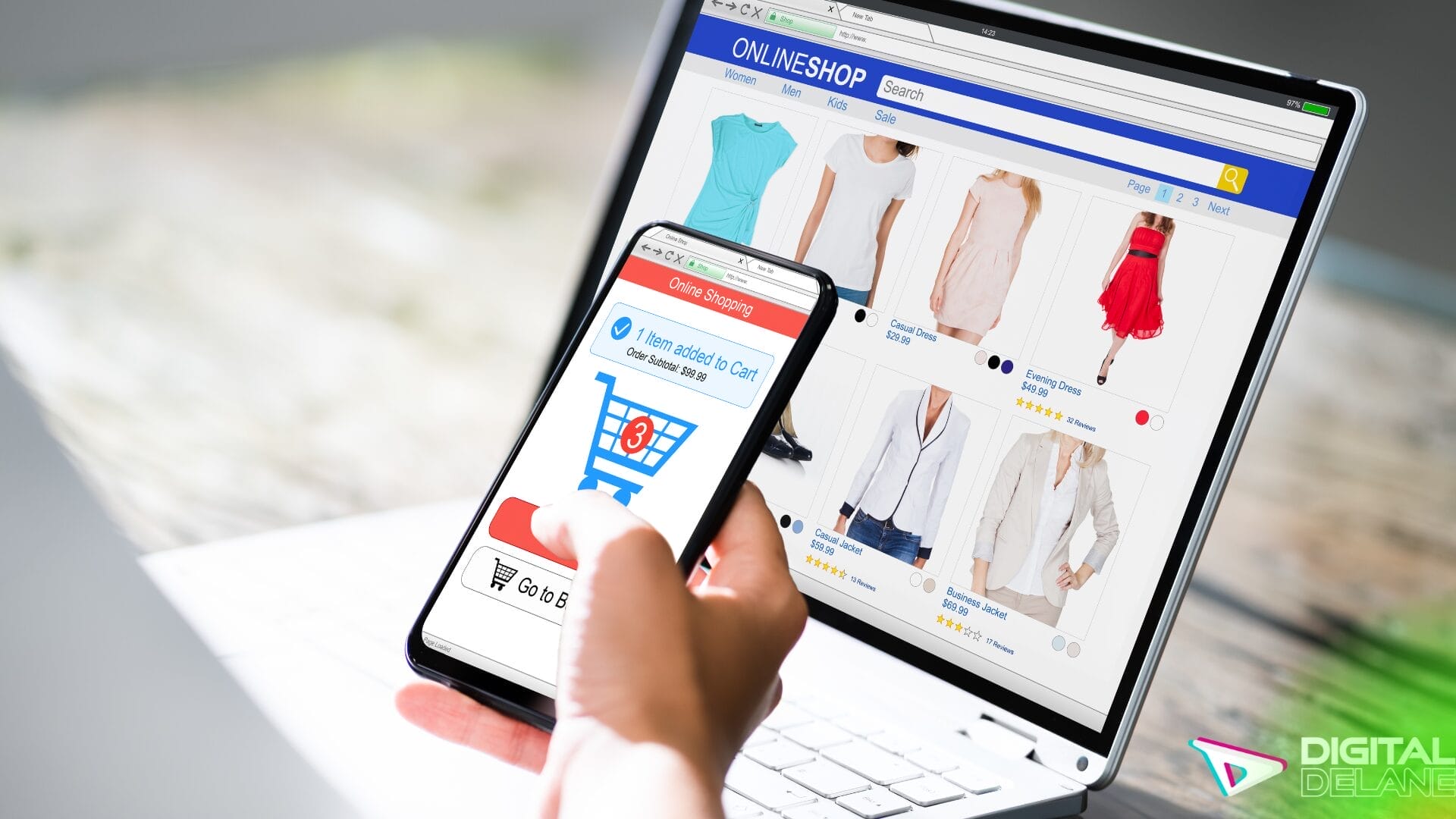 Image illustrating strategies to boost e-commerce sales through digital marketing techniques and customer engagement methods.