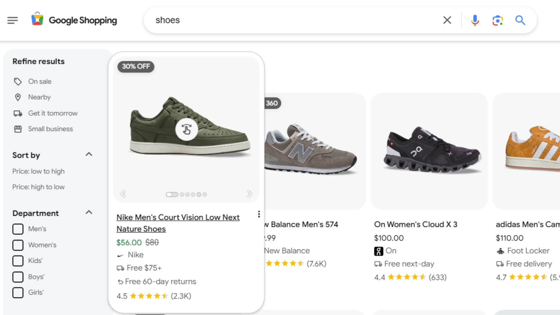 Image of a Google shopping cart, symbolizing enhanced user experience and optimized product listings for better search relevance.