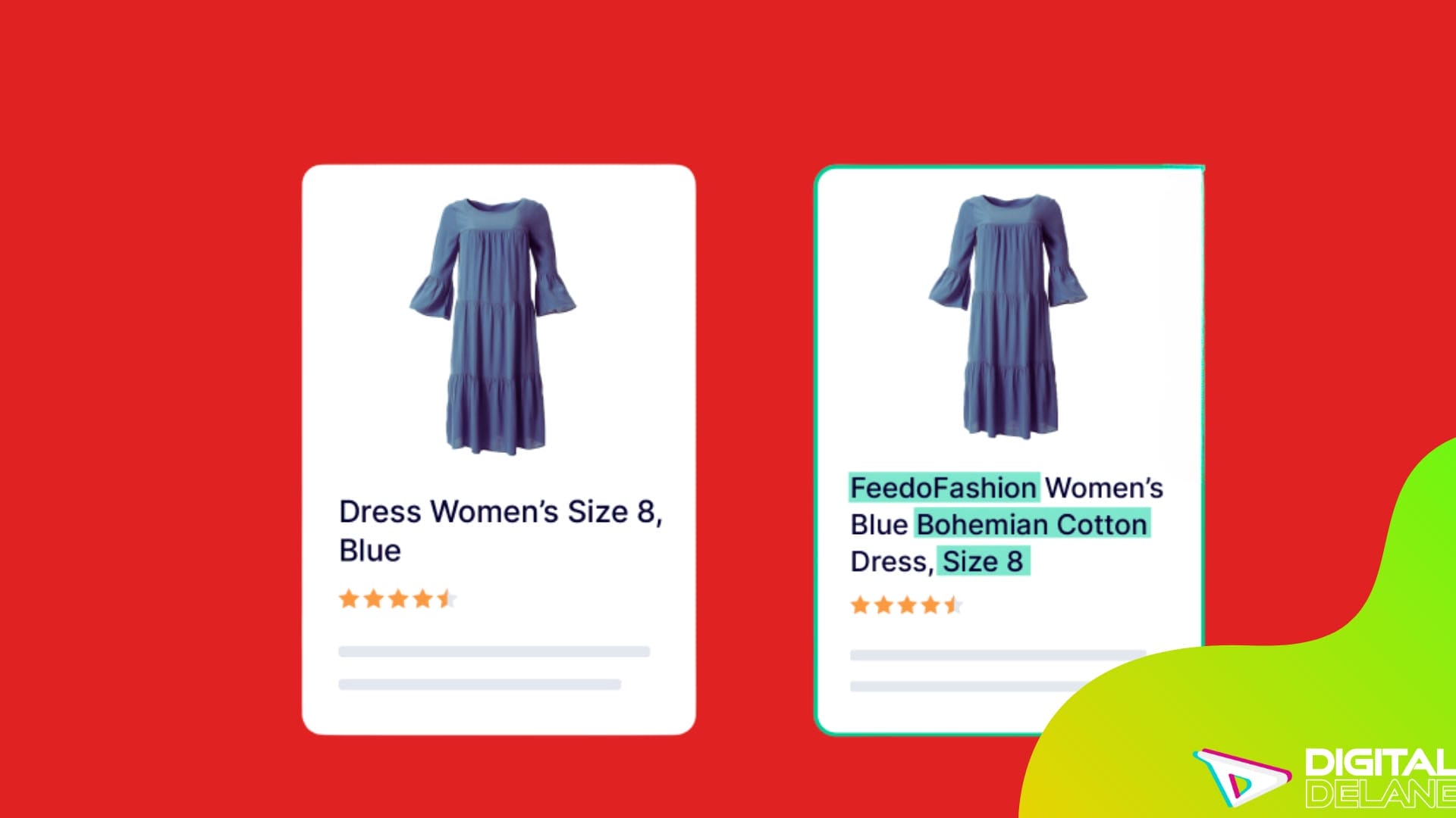 Ecommerce website builder tailored for women, showcasing optimized product listings for improved ad performance and visibility.